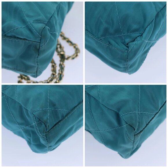 PRADA Chain Shoulder Bag Nylon Blue Auth ar12043 - Picture 14 of 16